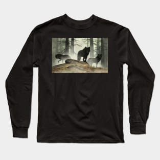 Black Wolves Long Sleeve T-Shirt